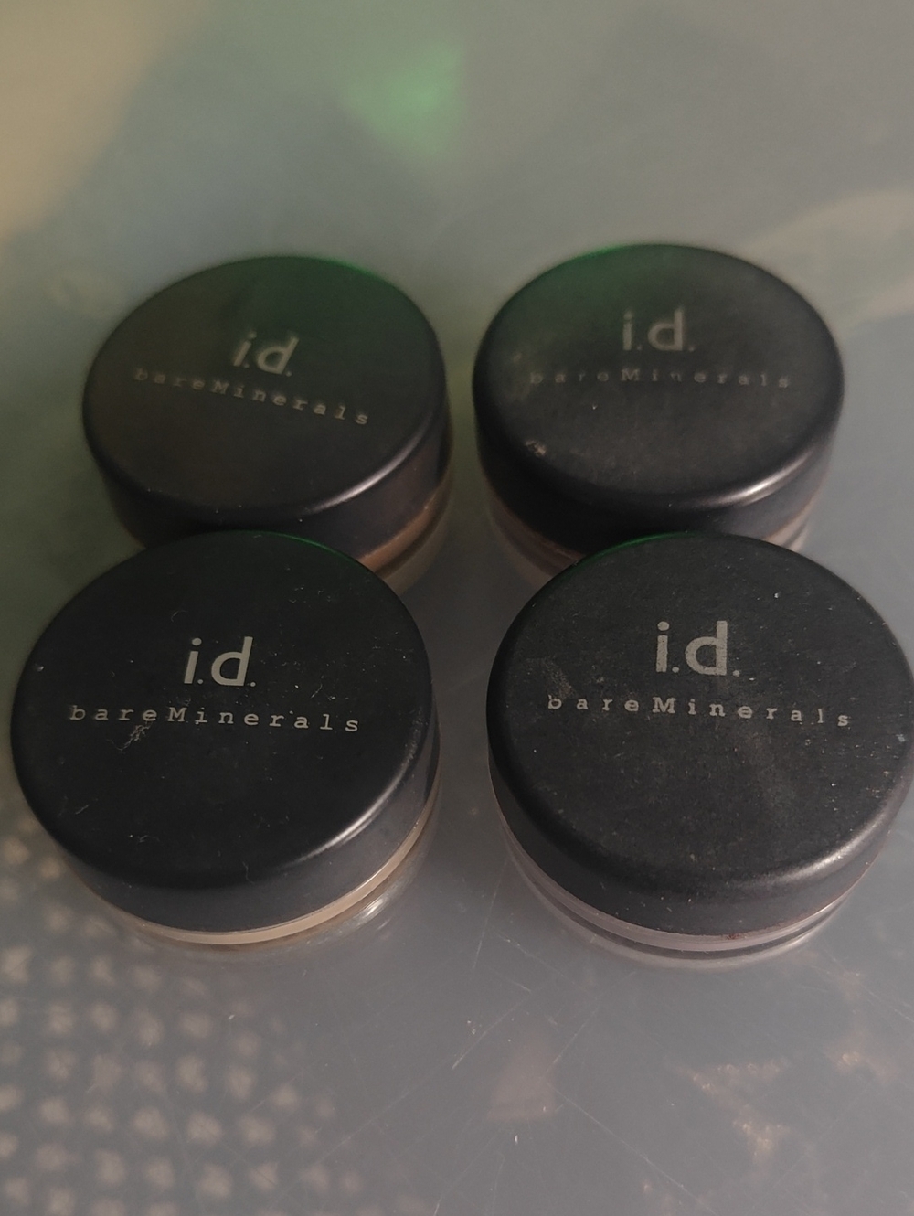lot Of 4 bareMinerals i.d. Loose Powder Eyeshadow Liner Shadow